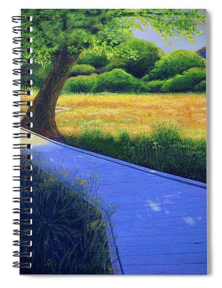 Kim Mcclinton Spiral Notebook featuring the painting A Path a Day by Kim McClinton