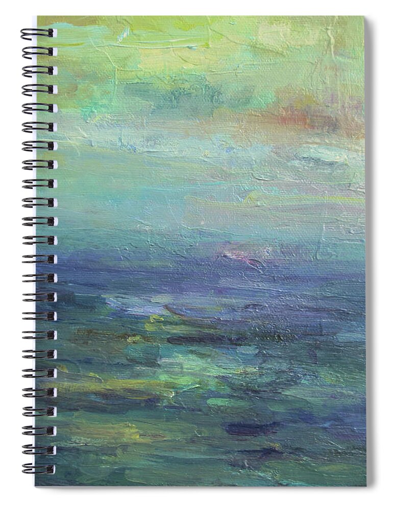 Impressionism Spiral Notebook featuring the painting A Place For Peace by Mary Wolf