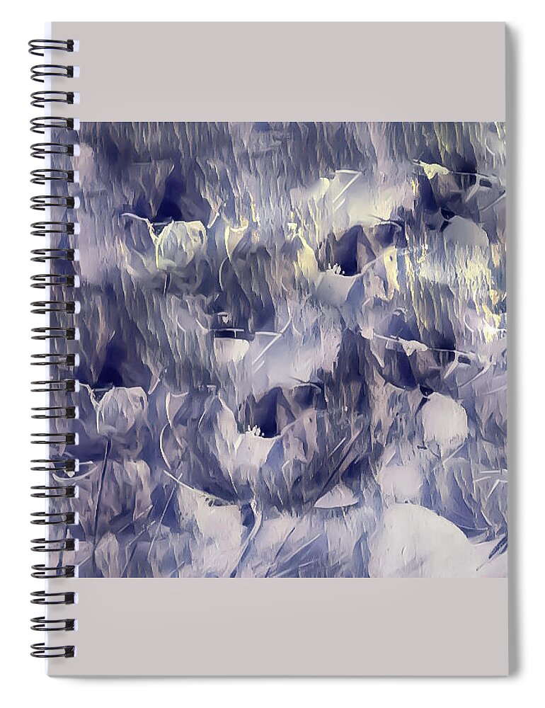 Petals Spiral Notebook featuring the painting A Plethora Of Light On Petals by Lisa Kaiser