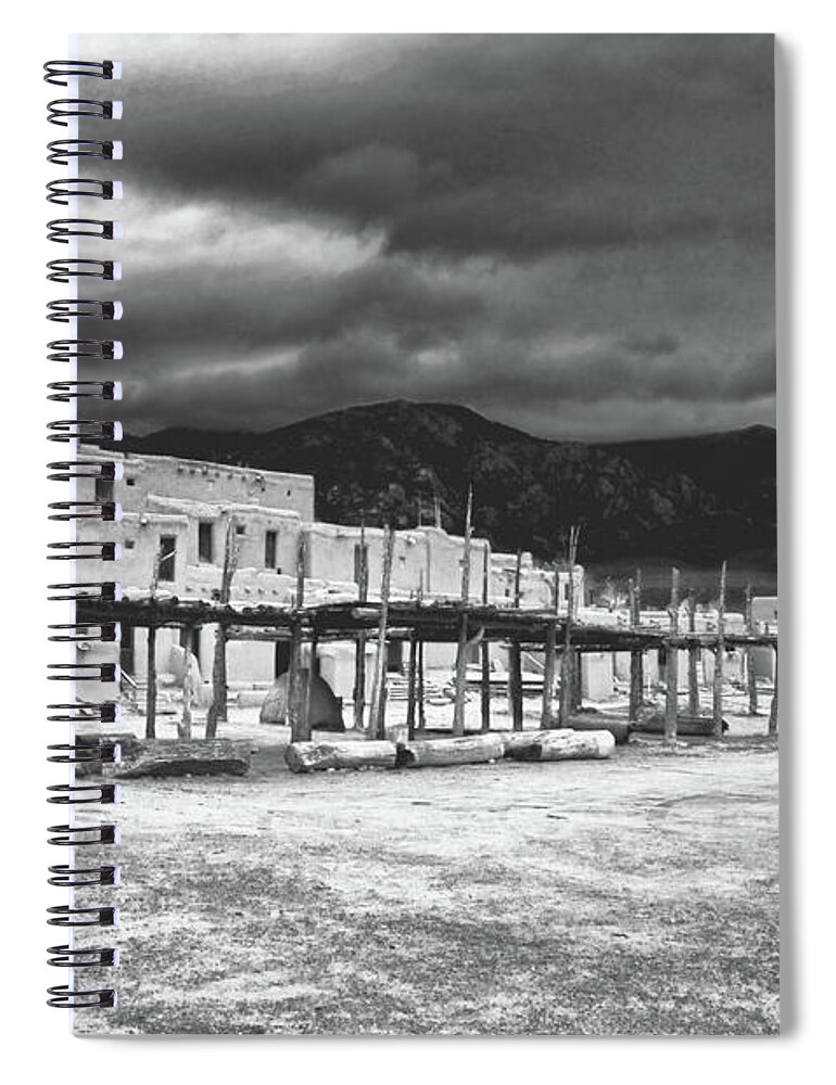 In Focus Spiral Notebook featuring the photograph A Pueblo by Segura Shaw Photography