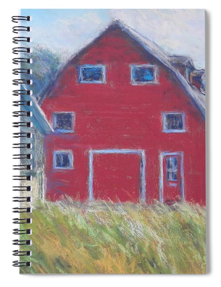 Rural Spiral Notebook featuring the pastel A Rural Scene by Michael Camp