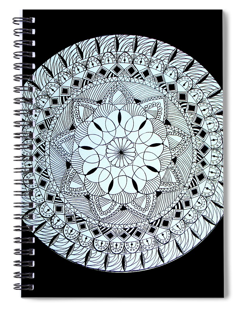 Color Your Own MANDALA - DIY Coloring Book 03 Spiral Notebook for