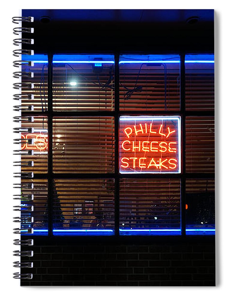 Richard Reeve Spiral Notebook featuring the photograph A Slice of Philly by Richard Reeve