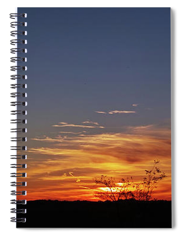 Landscape Spiral Notebook featuring the photograph A stairway to heaven by Karine GADRE
