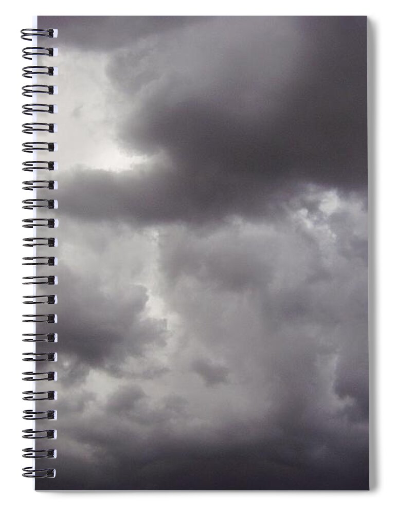Storm Clouds Spiral Notebook featuring the photograph A Storm Approaching by Doug Miller