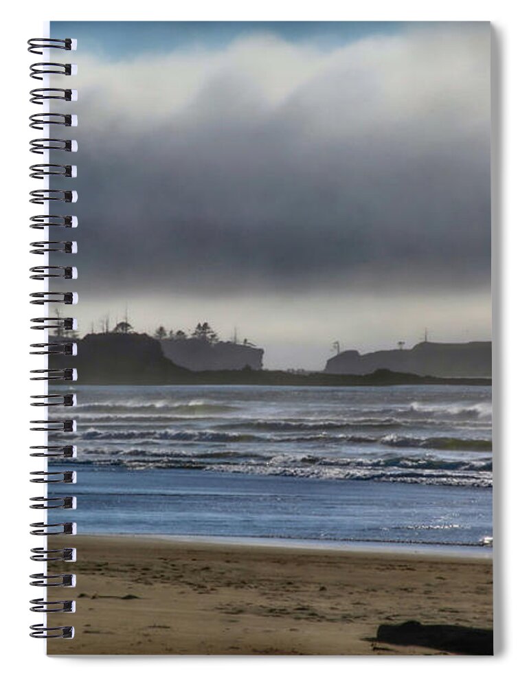 Bastendorff Spiral Notebook featuring the photograph A Storm is Brewing by Sally Bauer