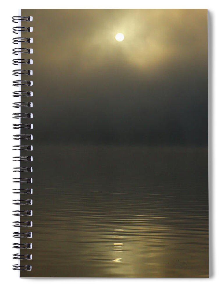 Lake Spiral Notebook featuring the photograph A Three Drip Sunrise by Ed Williams