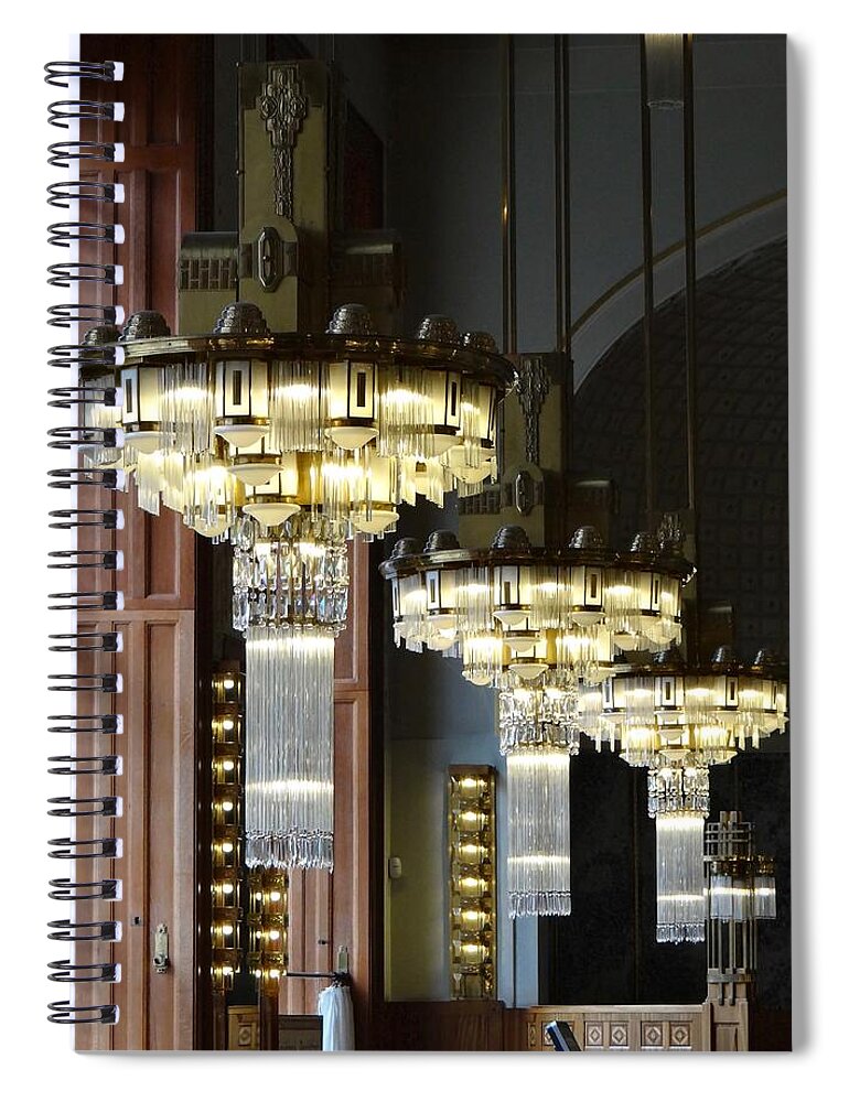 Prague Spiral Notebook featuring the photograph A Time For Coffee by Ira Shander