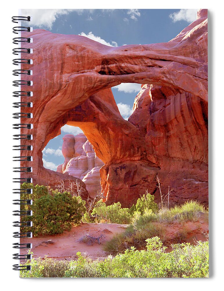 Desert Spiral Notebook featuring the photograph A Walk Through Arches National Park 7 by Mike McGlothlen