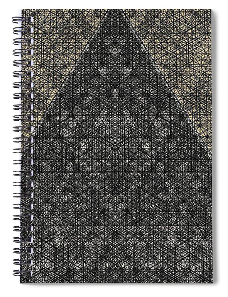  Spiral Notebook featuring the digital art O3MSCCx2xx10 by Primary Design Co