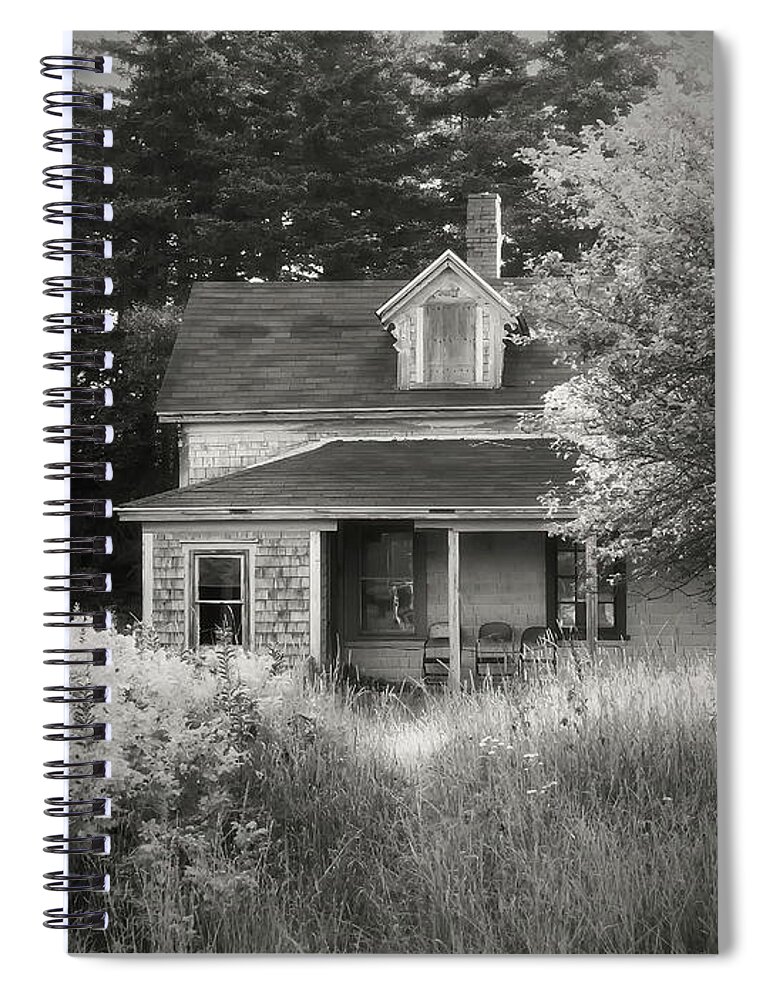 Abandoned Spiral Notebook featuring the photograph Abandoned by Alan Norsworthy