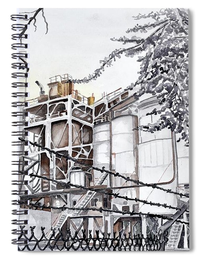 Davenport Spiral Notebook featuring the photograph Abandoned by Gerald Carpenter
