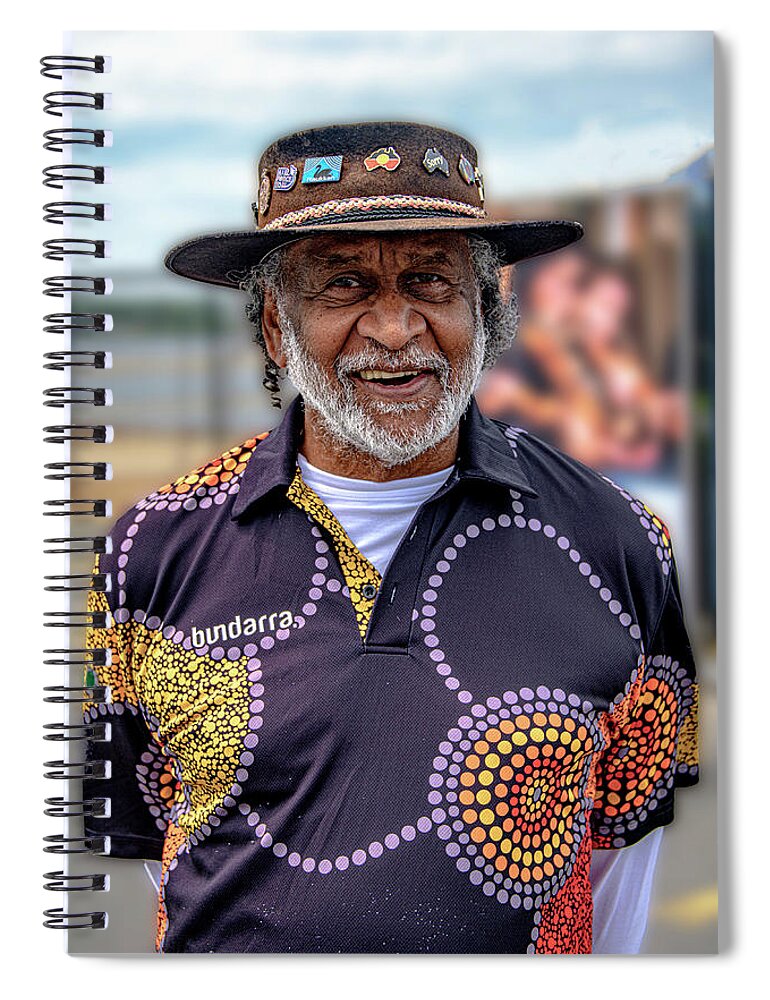Aboriginal Australian Spiral Notebook featuring the photograph Aboriginal Australian by Patrick Boening