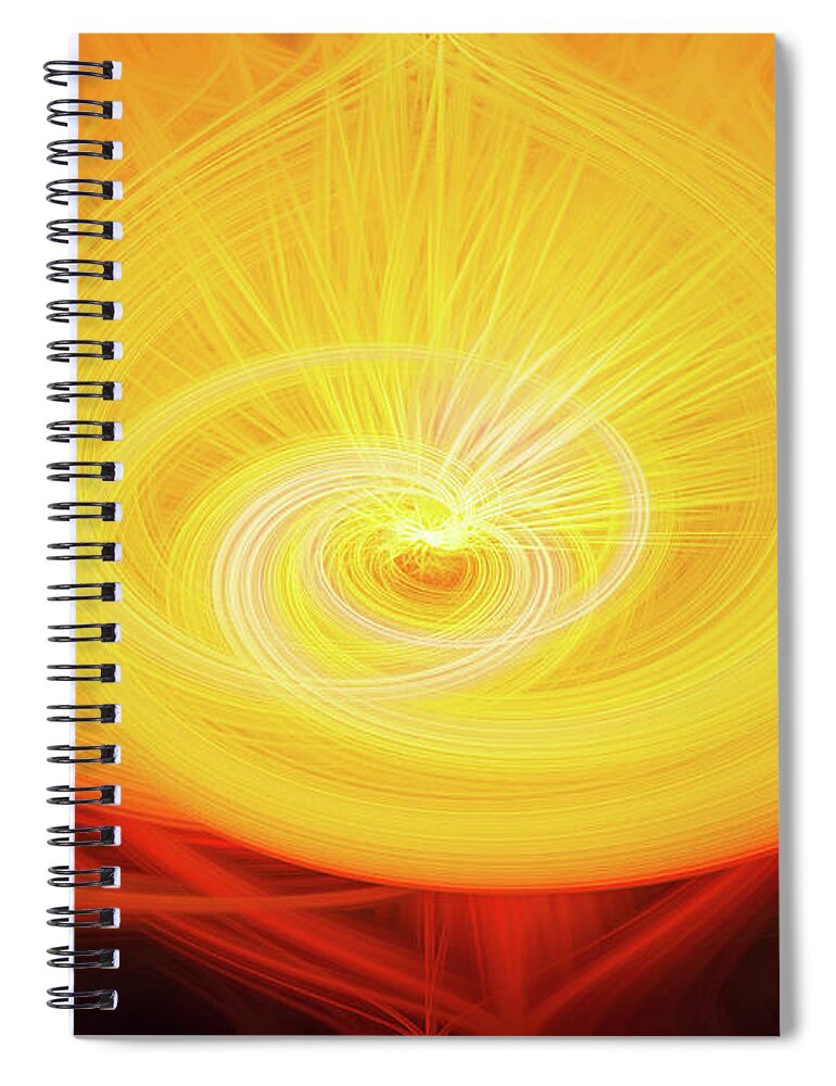 Abstract Spiral Notebook featuring the mixed media Abstract 10 by Ed Taylor