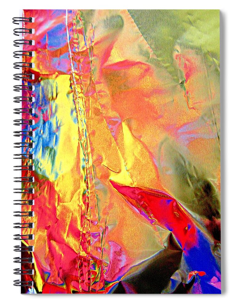 Colourful Abstract Shapes Spiral Notebook featuring the photograph Abstract 403 by Stephanie Moore