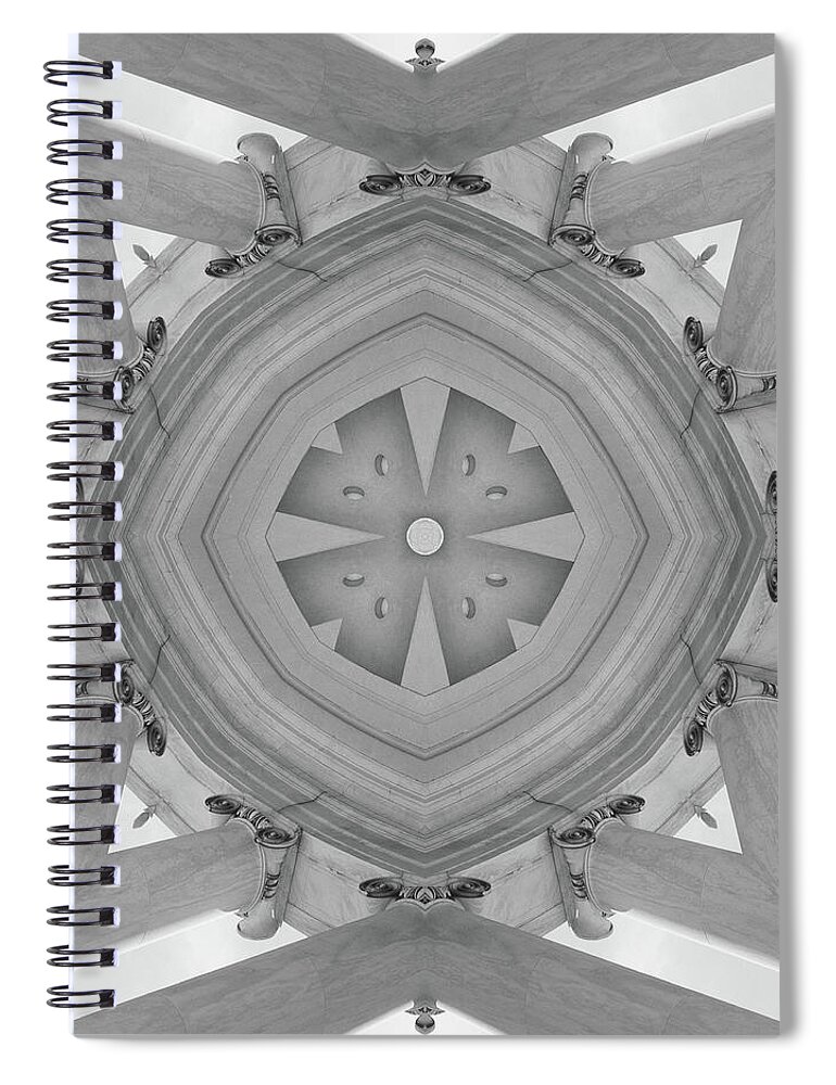 Pillars Spiral Notebook featuring the photograph Abstract Columns 28 by Mike McGlothlen