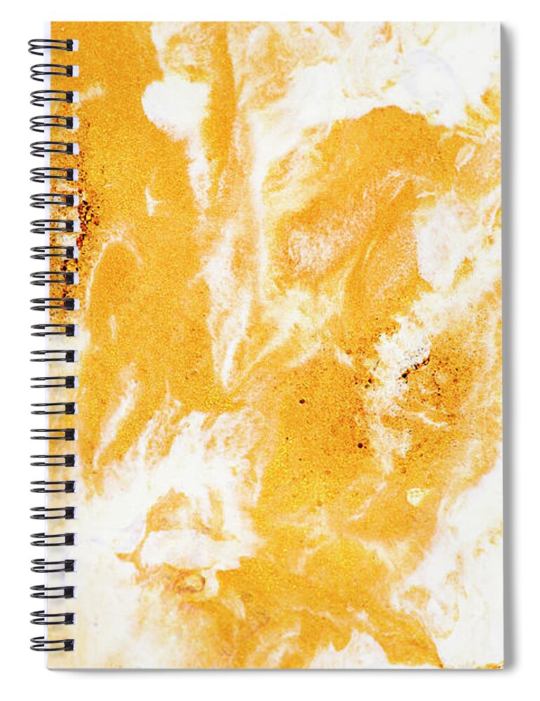 Marble Spiral Notebook featuring the photograph Abstract Golden Color by Jelena Jovanovic