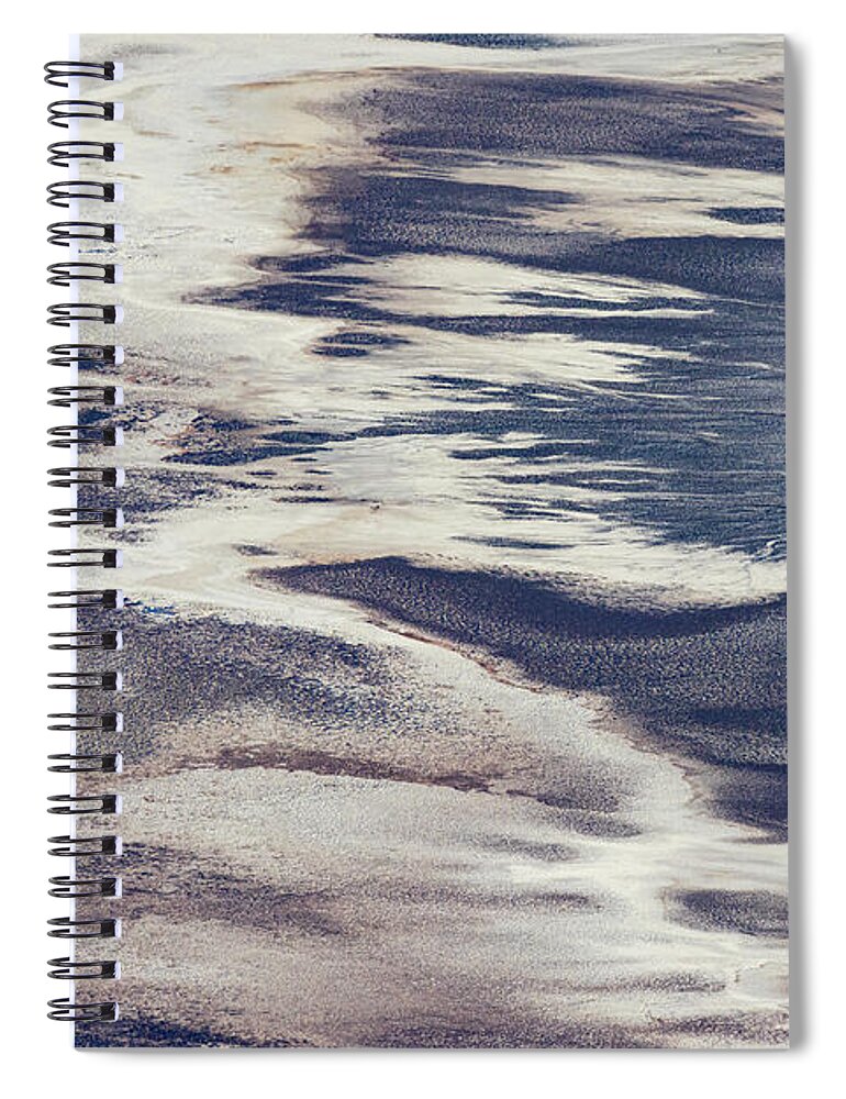 Golden Hour Spiral Notebook featuring the photograph Abstract Patterns in Badwater Basin by Mike Lee