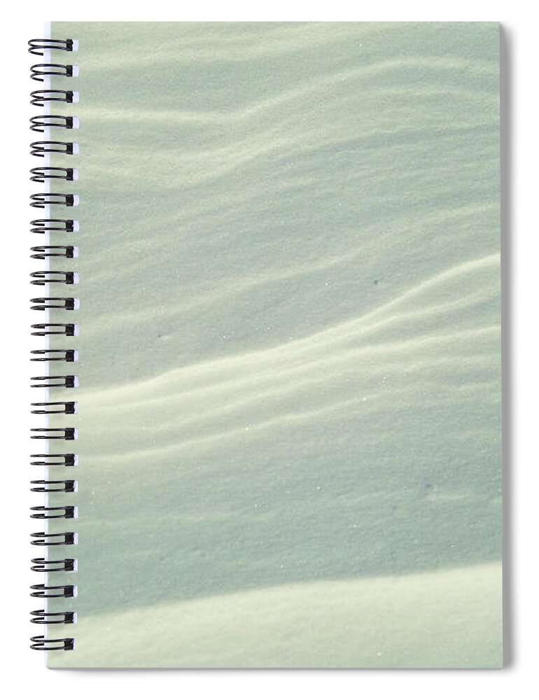 Abstract Spiral Notebook featuring the photograph Abstract Snow 1 by Theresa Fairchild