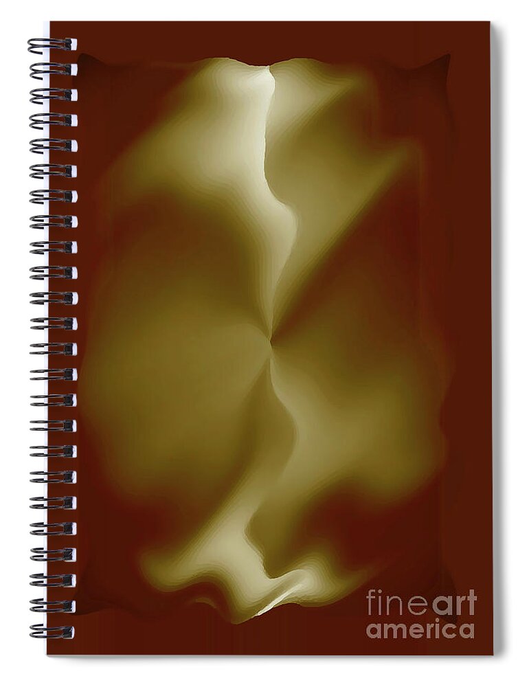 Abstract Spiral Notebook featuring the digital art Abstract Spirit by Delynn Addams