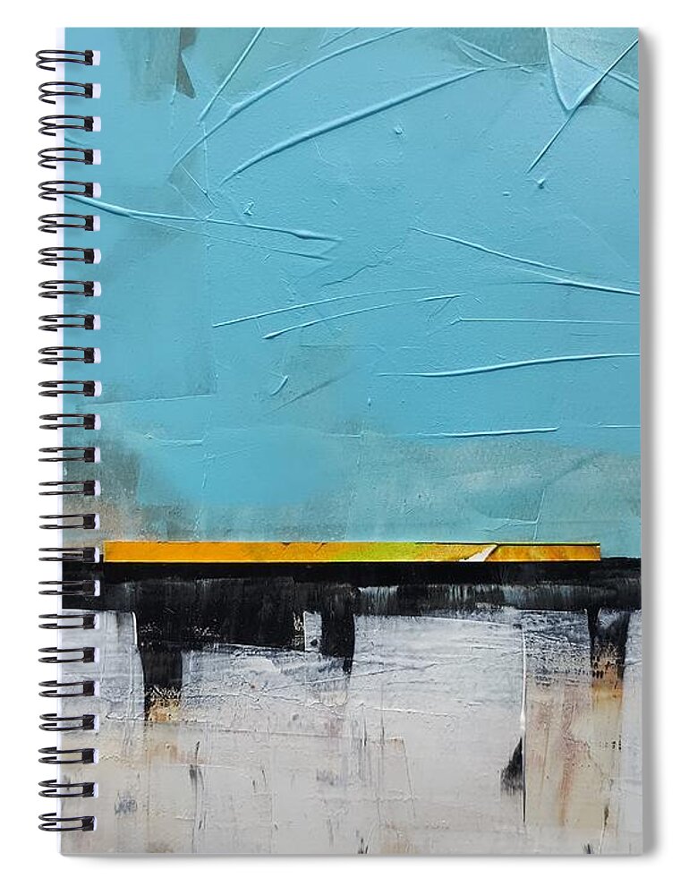  Spiral Notebook featuring the painting Abstracted Land I by Lisa Dionne