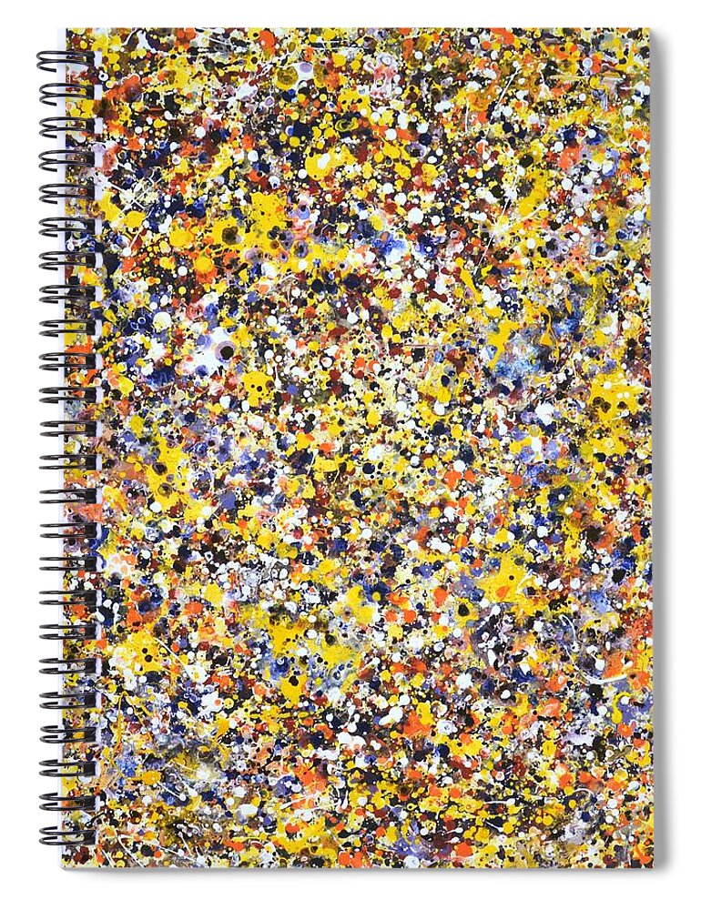 Expression Spiral Notebook featuring the painting 	Abstraction squared. by Iryna Kastsova