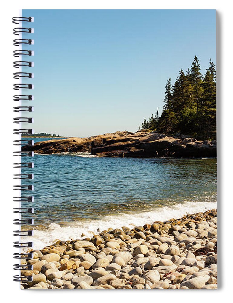 Acadia Spiral Notebook featuring the photograph Acadia National Park Landscape Photography by Amelia Pearn