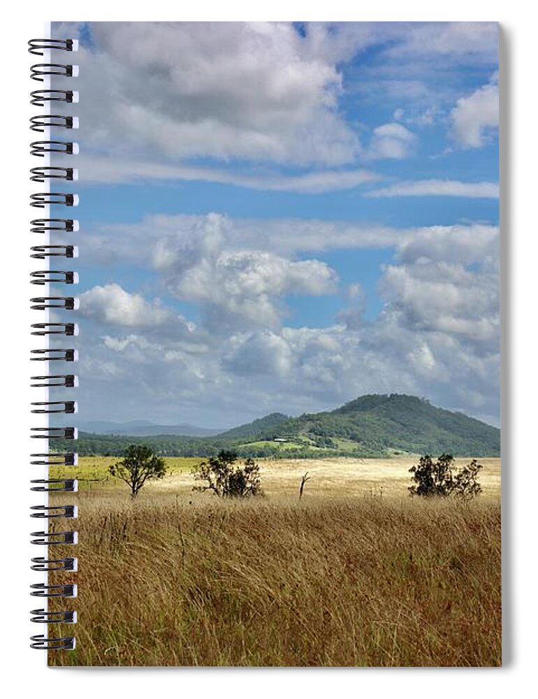 Farm Spiral Notebook featuring the photograph Across the Paddock by Sarah Lilja