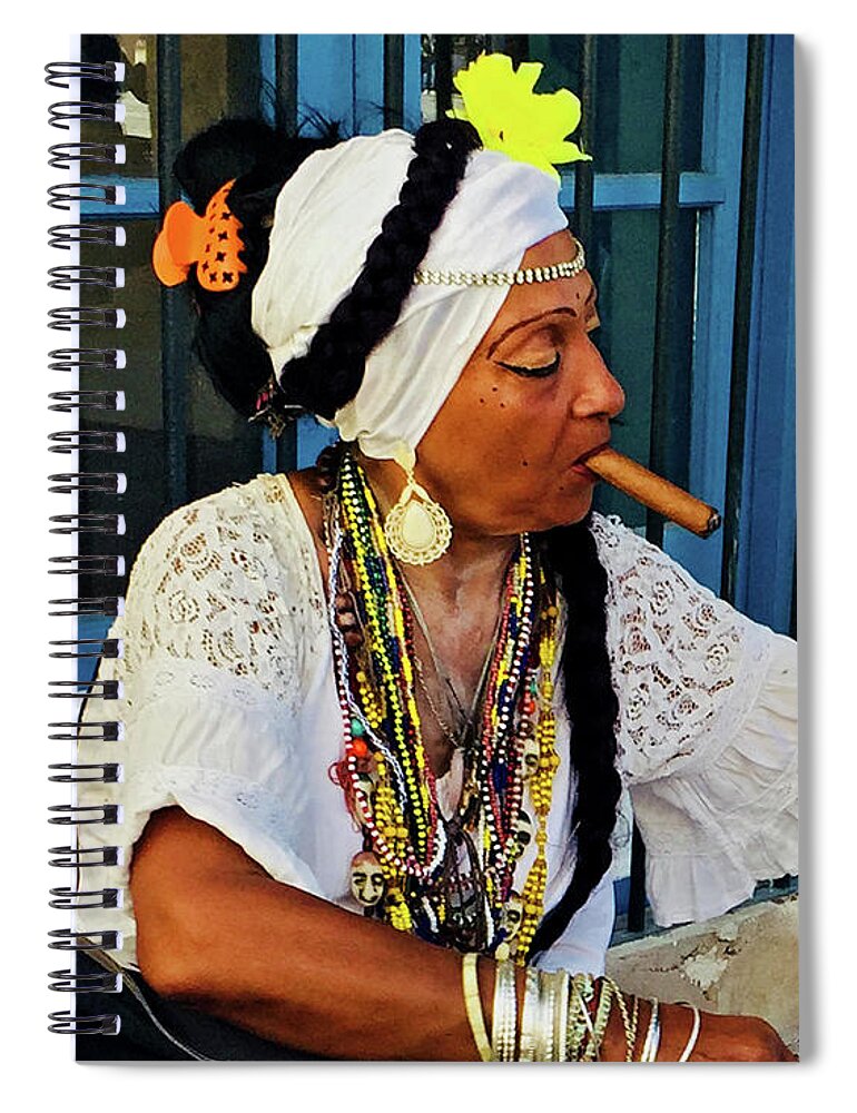 Cuba Spiral Notebook featuring the photograph Adalela by Kerry Obrist