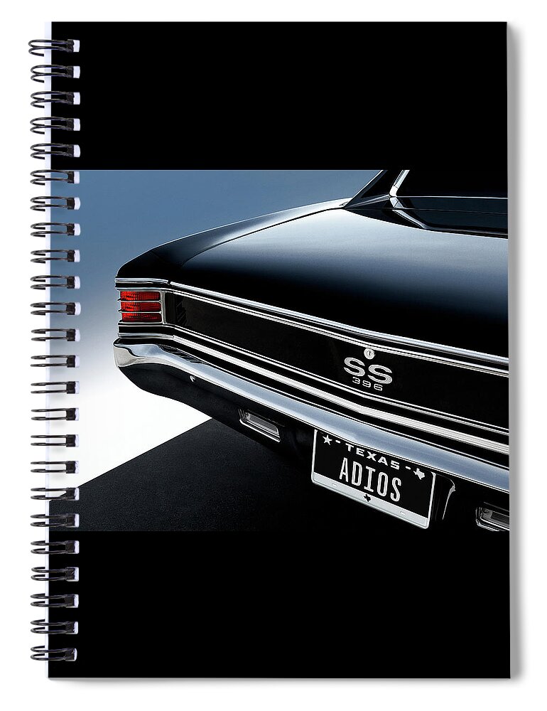 Chevy Spiral Notebook featuring the digital art Adios Muchacho by Douglas Pittman
