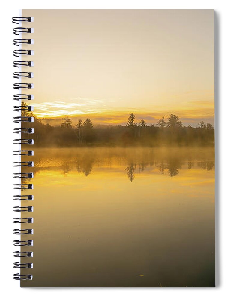 Fall Spiral Notebook featuring the photograph Adirondacks Autumn at Tupper Lake 2 by Ron Long Ltd Photography
