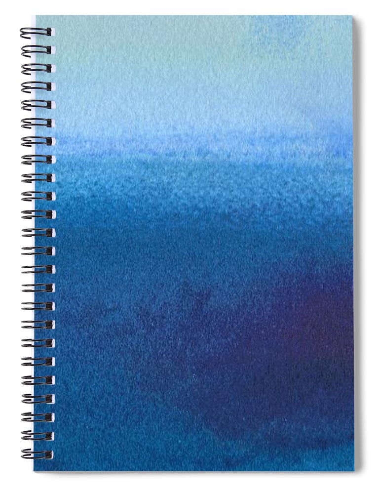 Seascape Spiral Notebook featuring the painting Adrift by Michael Baroff