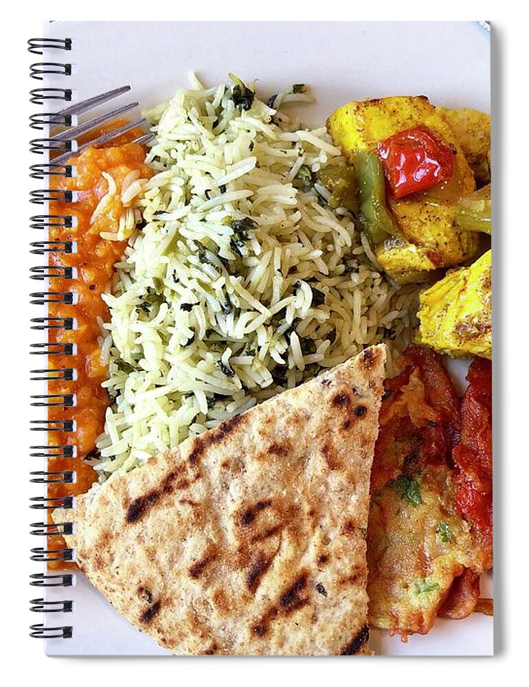 Afghan Lunch Spiral Notebook featuring the photograph Afghan Lunch by Flavia Westerwelle