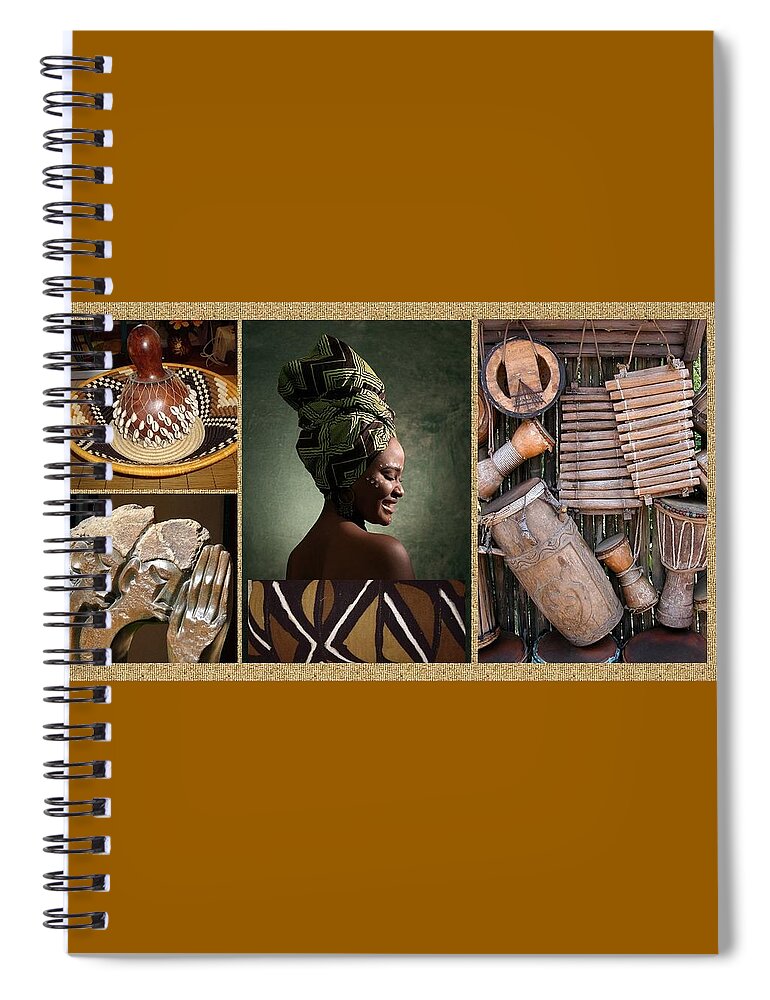 Africa Spiral Notebook featuring the photograph Africa Still Speaks by Nancy Ayanna Wyatt