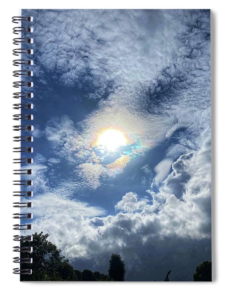 Sun Spiral Notebook featuring the photograph After rain the Sun by Colette V Hera Guggenheim