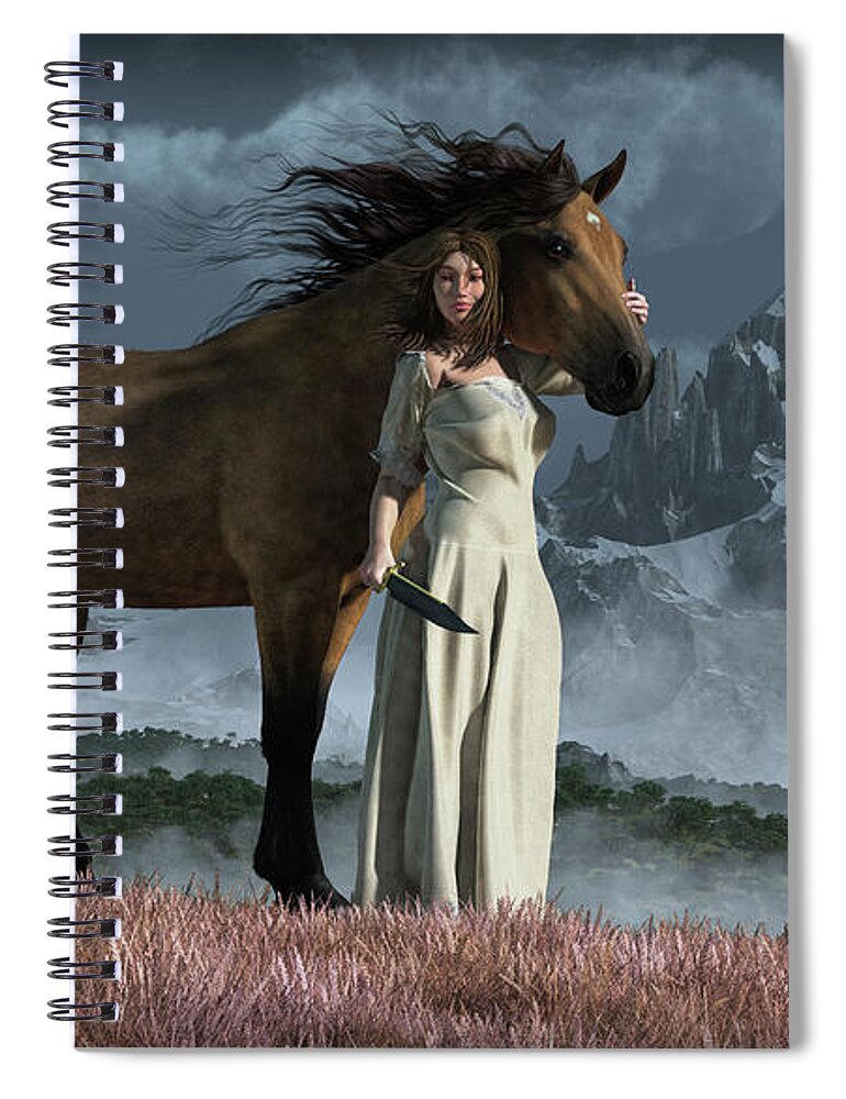 After The Storm Spiral Notebook featuring the digital art After the Storm by Daniel Eskridge