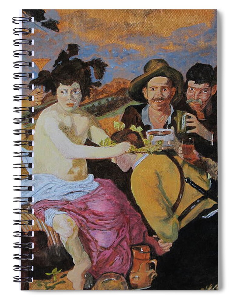 After Velazques Spiral Notebook featuring the painting After Velazquez by Edward McNaught-Davis