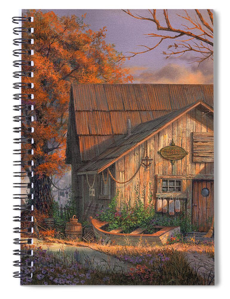 Michael Humphries Spiral Notebook featuring the painting Afternoon Delight by Michael Humphries