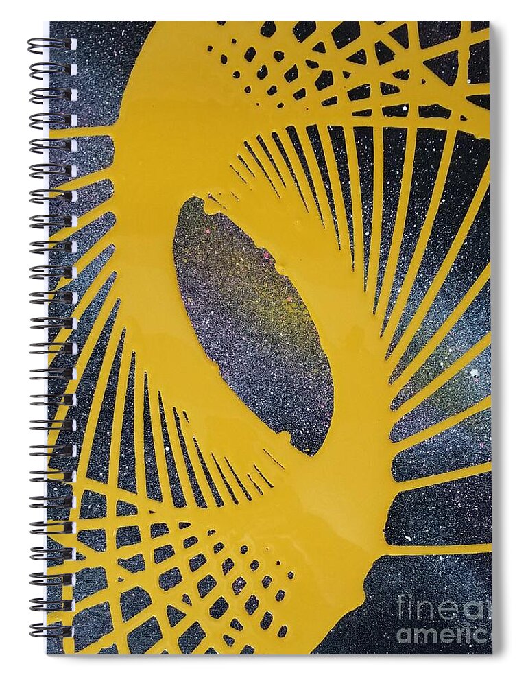 Painting Spiral Notebook featuring the painting AGalaxy Pendulum Painting by Stacy C Bottoms