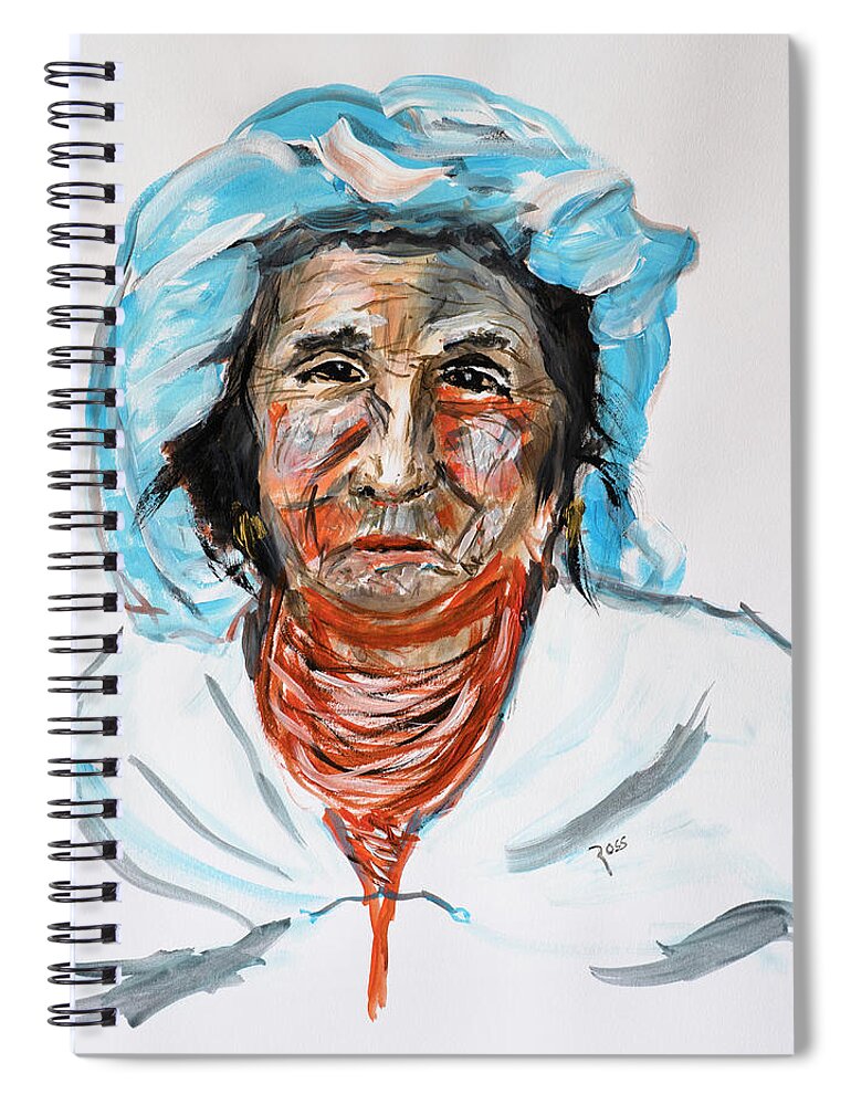 Woman Spiral Notebook featuring the painting Ageless Beauty by Mark Ross
