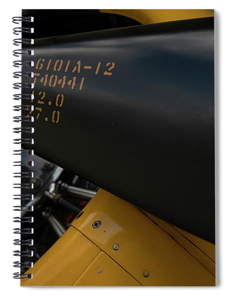 Airplane Spiral Notebook featuring the photograph Airplane Propeller by Carolyn Hutchins