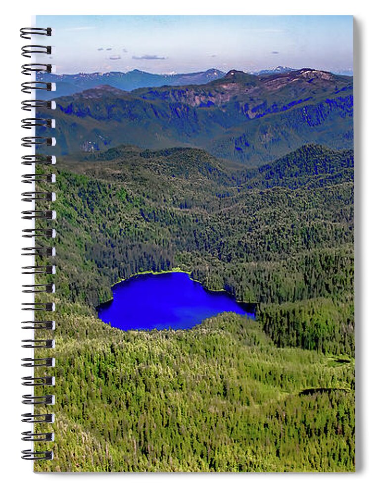 Alaska Spiral Notebook featuring the photograph Alaskan Flyover by Marcy Wielfaert