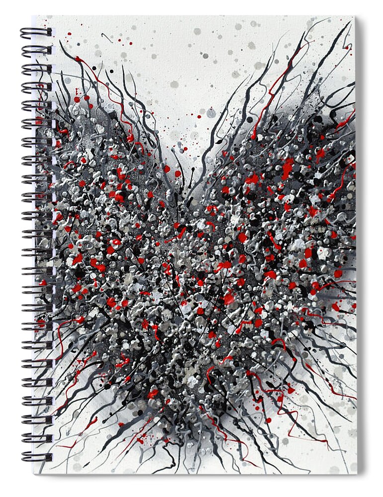 Heart Spiral Notebook featuring the painting Alive by Amanda Dagg