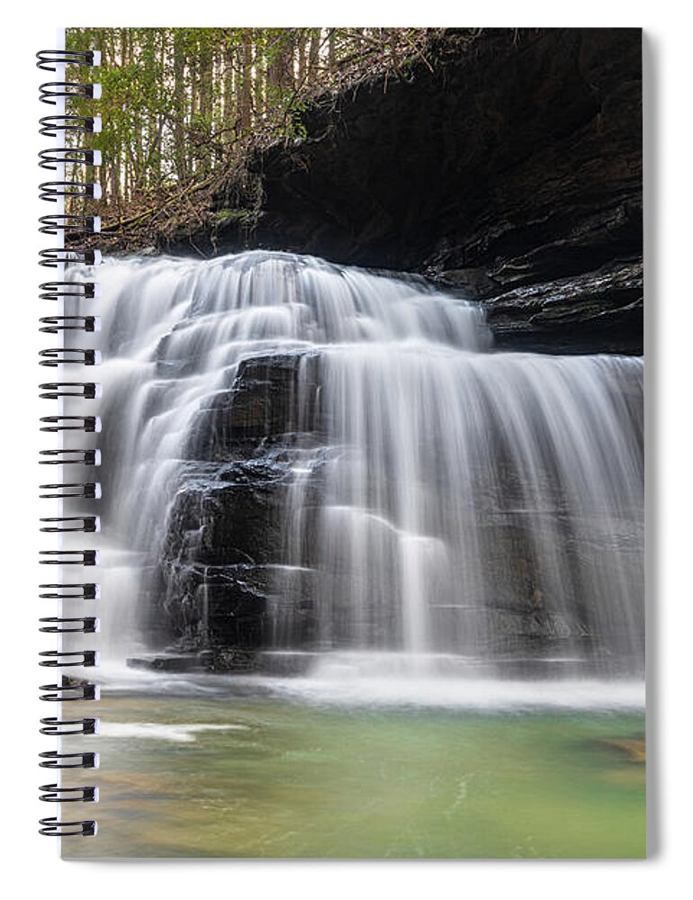 Waterfall Spiral Notebook featuring the photograph All About Waterfalls by Jordan Hill