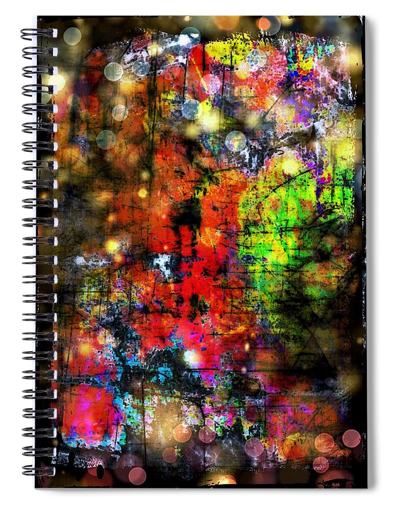 Abstract Spiral Notebook featuring the photograph All That Glitters by Abbie Loyd Kern