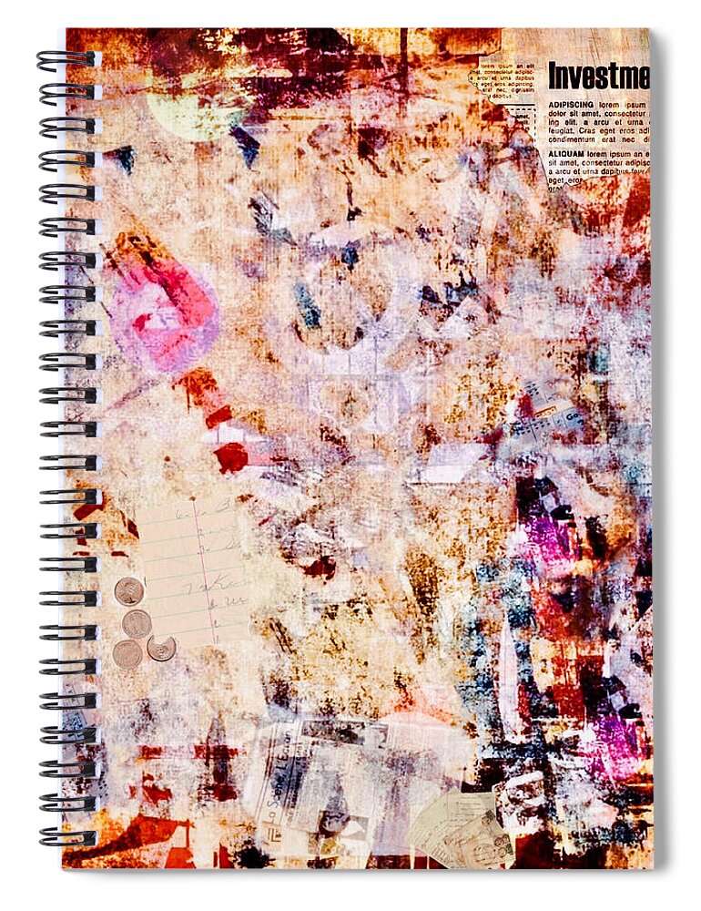 Alley Spiral Notebook featuring the digital art Alley by Canessa Thomas