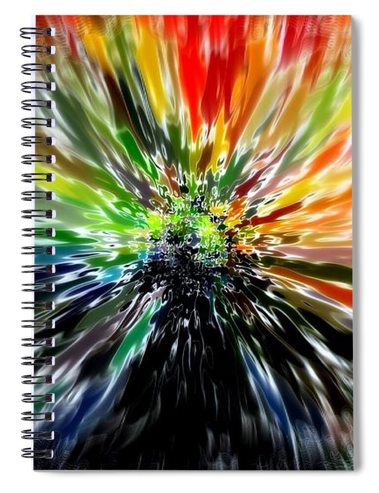 Bright Spiral Notebook featuring the digital art Already Ready by Andy Rhodes