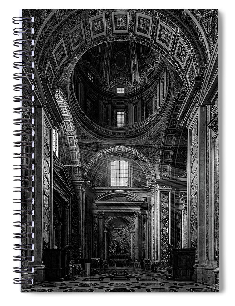 St. Peter's Spiral Notebook featuring the photograph Altar Of Leo The Great by David Downs