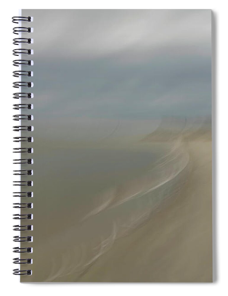 Beaches Spiral Notebook featuring the photograph Altered Reality 51 - Another Impressionism Beach Scene by DB Hayes