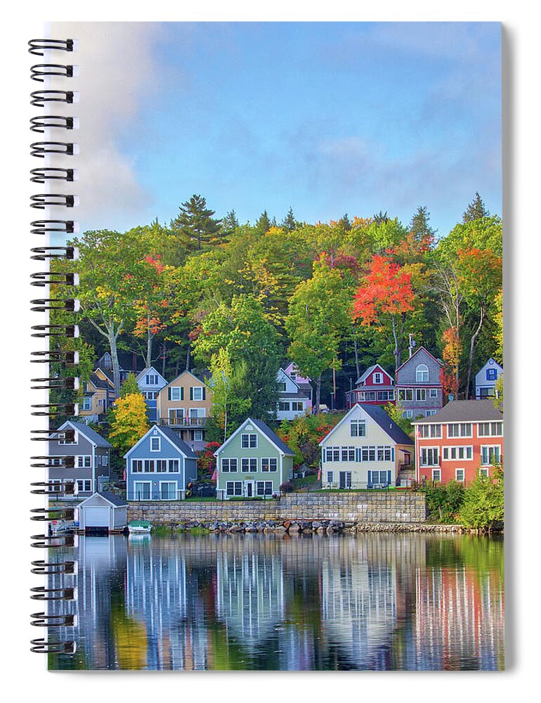 Lake Winnipesaukee Spiral Notebook featuring the photograph Alton Bay at Lake Winnipesaukee in New Hampshire by Juergen Roth